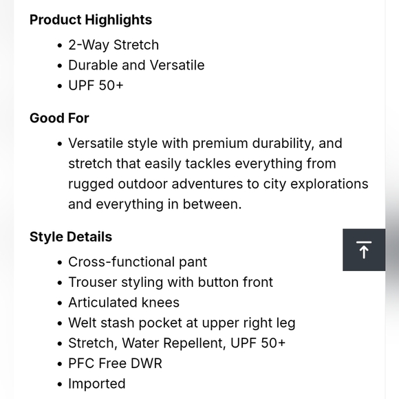 **SOLD** Prana "Halle Straight Convertible Pant" Low Rise Black | Women's Size 4 - Picture 12 of 13